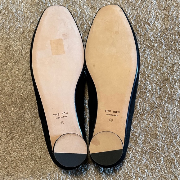 THE ROW | Soft Suede Loafers in Black | Made in Italy | EU Size 40 US Size 9-9.5 - Picture 4 of 7